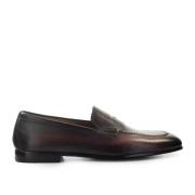 Doucal's Åldrat Läder Loafers Brown, Herr