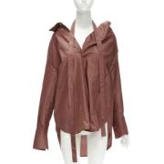 Valentino Vintage Pre-owned Silke toppar Brown, Dam