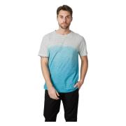 Amaránto Turkosa T-shirts med korta ärmar och gradient Blue, Herr