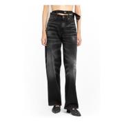 Y/Project Svarta Jeans med Flera Midjeband Black, Dam