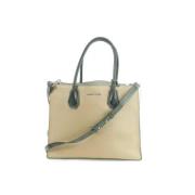 Michael Kors Pre-owned Pre-owned läderskulderväskor Beige, Dam