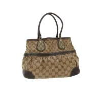 Gucci Vintage Pre-owned Canvas gucci-vskor Beige, Dam