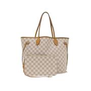 Louis Vuitton Vintage Förägande Beige Canvas Louis Vuitton Neverfull T...