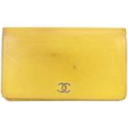 Chanel Vintage Förhandsägda Läderpl?nböcker - Italiensk Stil Yellow, D...