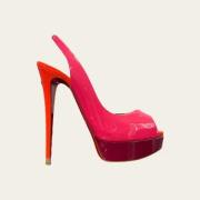 Christian Louboutin Pre-owned Pre-owned Tyg klackskor Red, Dam