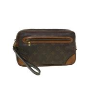 Louis Vuitton Vintage Förägande Brunt Canvas Louis Vuitton Marly Drago...