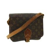 Louis Vuitton Vintage Coach Beige/Brun/Svart Canvas Axelväska Brown, D...