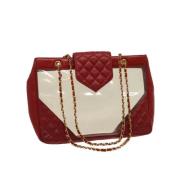 Chanel Vintage Pre-owned Canvas chanel-vskor Red, Dam