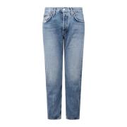 Agolde Cropped straight-leg jeans Blue, Dam