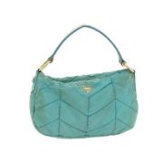 Prada Vintage Pre-owned Nylon prada-vskor Blue, Dam