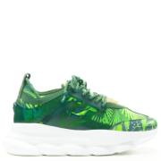 Versace Pre-owned Pre-owned Läder sneakers Green, Dam