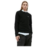 Comme des Garçons Lacoste Logo Patch Stickad Tröja Black, Herr