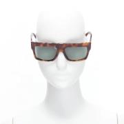 Celine Vintage Pre-owned Acetat solglasgon Brown, Dam