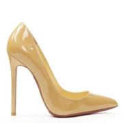 Christian Louboutin Pre-owned Pre-owned Läder klackskor Beige, Dam