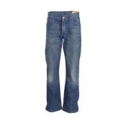 Gucci Vintage Pre-owned Bomull jeans Blue, Dam