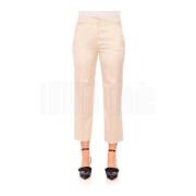 Via Masini 80 Stiliga Byxor Beige, Dam