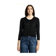 Aspesi Stickad Cardigan Black, Dam