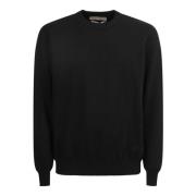 Original Vintage Round-neck Knitwear Black, Herr