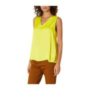 Manila Grace Sleeveless Tops Yellow, Dam