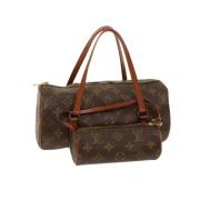 Louis Vuitton Vintage Pre-owned Canvas handvskor Brown, Dam