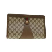 Gucci Vintage Pre-owned Canvas gucci-vskor Beige, Dam