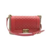 Chanel Vintage Pre-owned Läder chanel-vskor Red, Dam