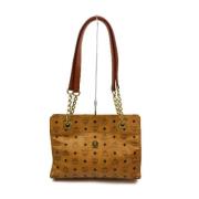 MCM Pre-owned Pre-owned tygskulderväSkor Brown, Dam