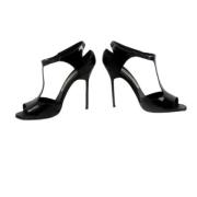 Manolo Blahnik Pre-owned Läderklack Black, Dam