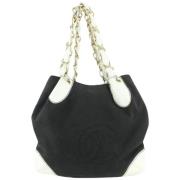 Chanel Vintage Andrahands Axelväska Black, Dam