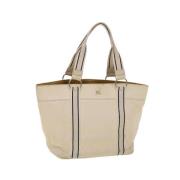 Burberry Vintage Pre-owned Canvas totevskor White, Dam