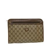 Gucci Vintage Pre-owned Canvas gucci-vskor Beige, Dam