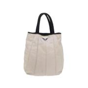 Prada Vintage Pre-owned Nylon prada-vskor Beige, Dam