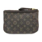 Louis Vuitton Vintage Canvas Nyckelhållare, Bra Skick, Grå, Monogram I...