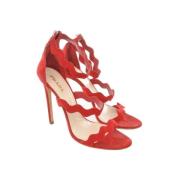 Prada Vintage Pre-owned Mocka klackskor Red, Dam