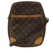 Louis Vuitton Vintage Begagnad canvas axelväska Brown, Dam