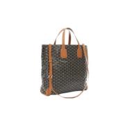 Goyard Vintage Använd Shoppingväska, Mått: 15 Brown, Dam