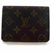 Louis Vuitton Vintage Vintage Brun Läder Plånbok Brown, Dam