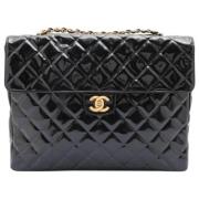 Chanel Vintage Begagnad Axelväska Black, Dam