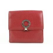 Bvlgari Vintage Pre-owned Läder plnbcker Red, Dam