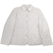 Burberry Vintage Pre-owned Tyg ytterklder White, Dam