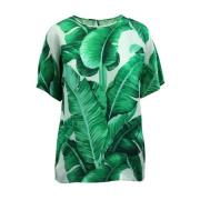 Dolce & Gabbana Pre-owned Pre-owned Silk tops Green, Dam