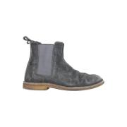 Bottega Veneta Vintage Pre-owned Mocka stvlar Gray, Dam