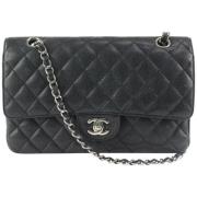 Chanel Vintage Vintage Läder Axelväska Black, Dam