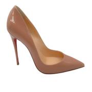 Christian Louboutin Pre-owned Beige Patentläder Pumps Beige, Dam