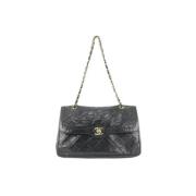 Chanel Vintage Andrahands Axelväska Black, Dam