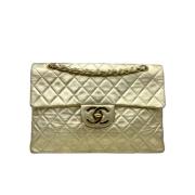 Chanel Vintage Begagnad Guldskinn Chanel Axelväska Yellow, Dam