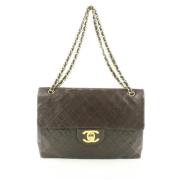 Chanel Vintage Begagnad Axelväska Brown, Dam