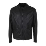 Giorgio Brato Biker Läderjacka Black, Herr