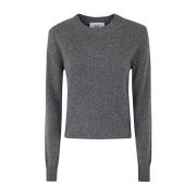 Ami Paris Canvas Heather Tonal Sweater Gray, Dam