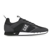 Emporio Armani EA7 Svarta Cordura Sneakers för Vuxna Black, Herr
